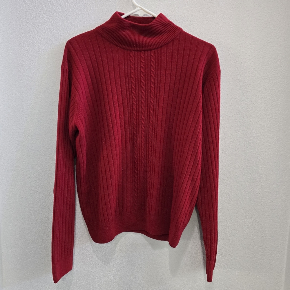 unbranded bright red sweater  size medium
